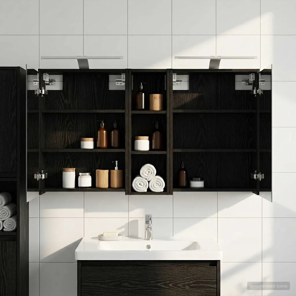 Set di Armadi da Bagno 3 pcs 106 x 16 x 62,5 cm 3403801