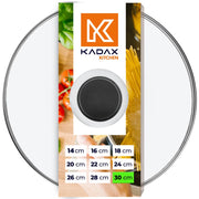 KADAX Coperchio in vetro resistente al calore per pentola e padella, 30 cm