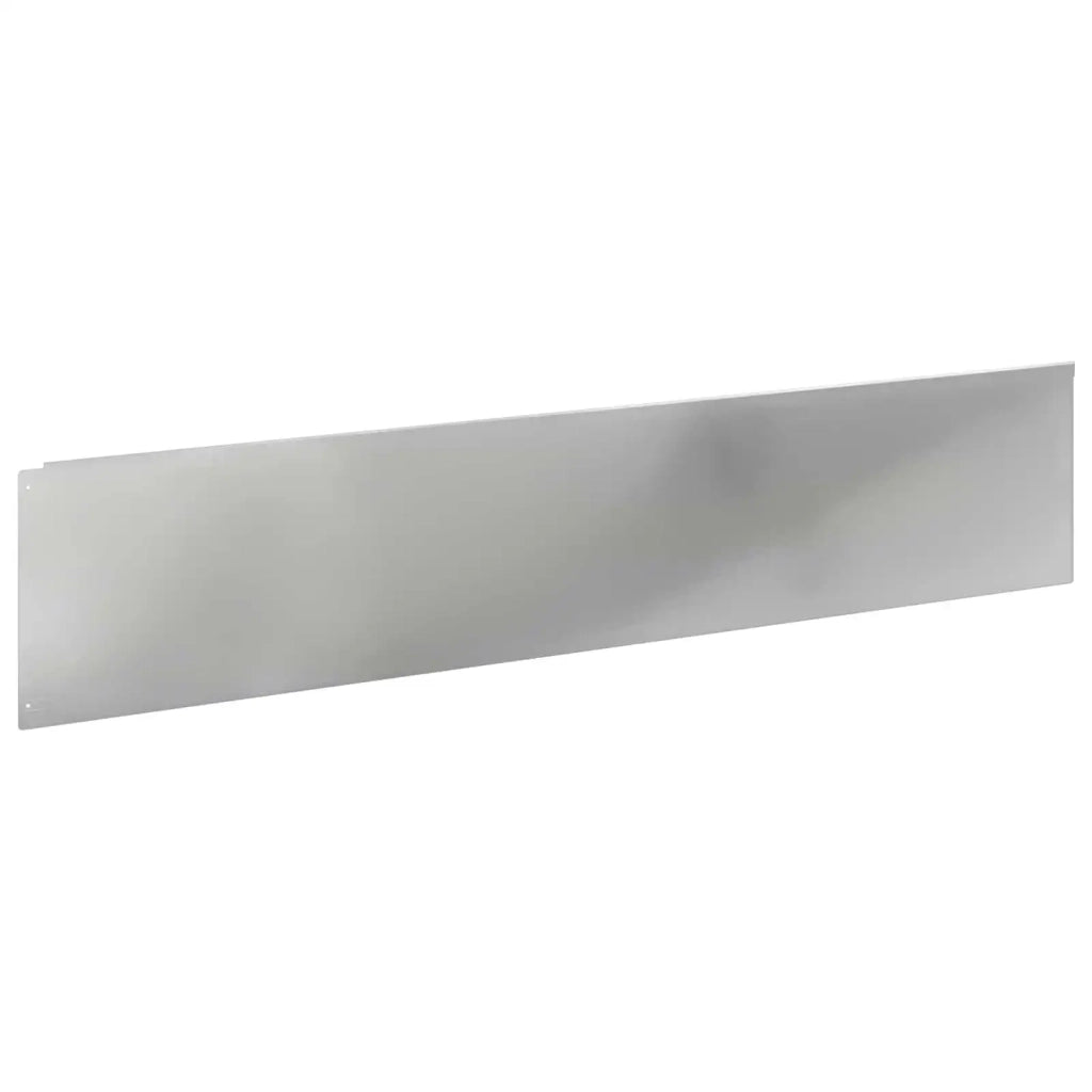 Bordura per Prato 10 pcs 100 x 22 cm Acciaio Argento 8008864