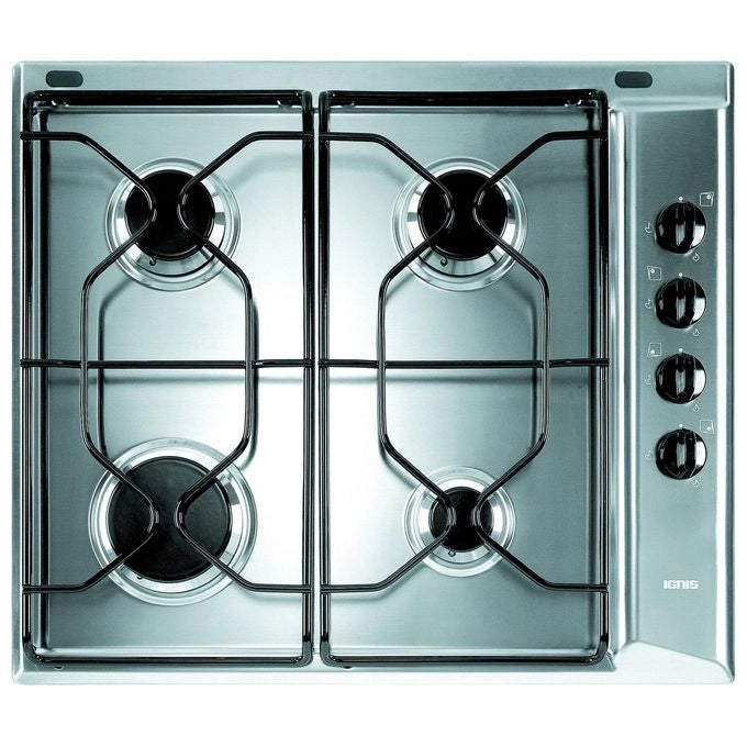 Indesit PAA 642 IX/I WE1 Stainless steel Da incasso 58 cm Gas 4 Fornello(i)