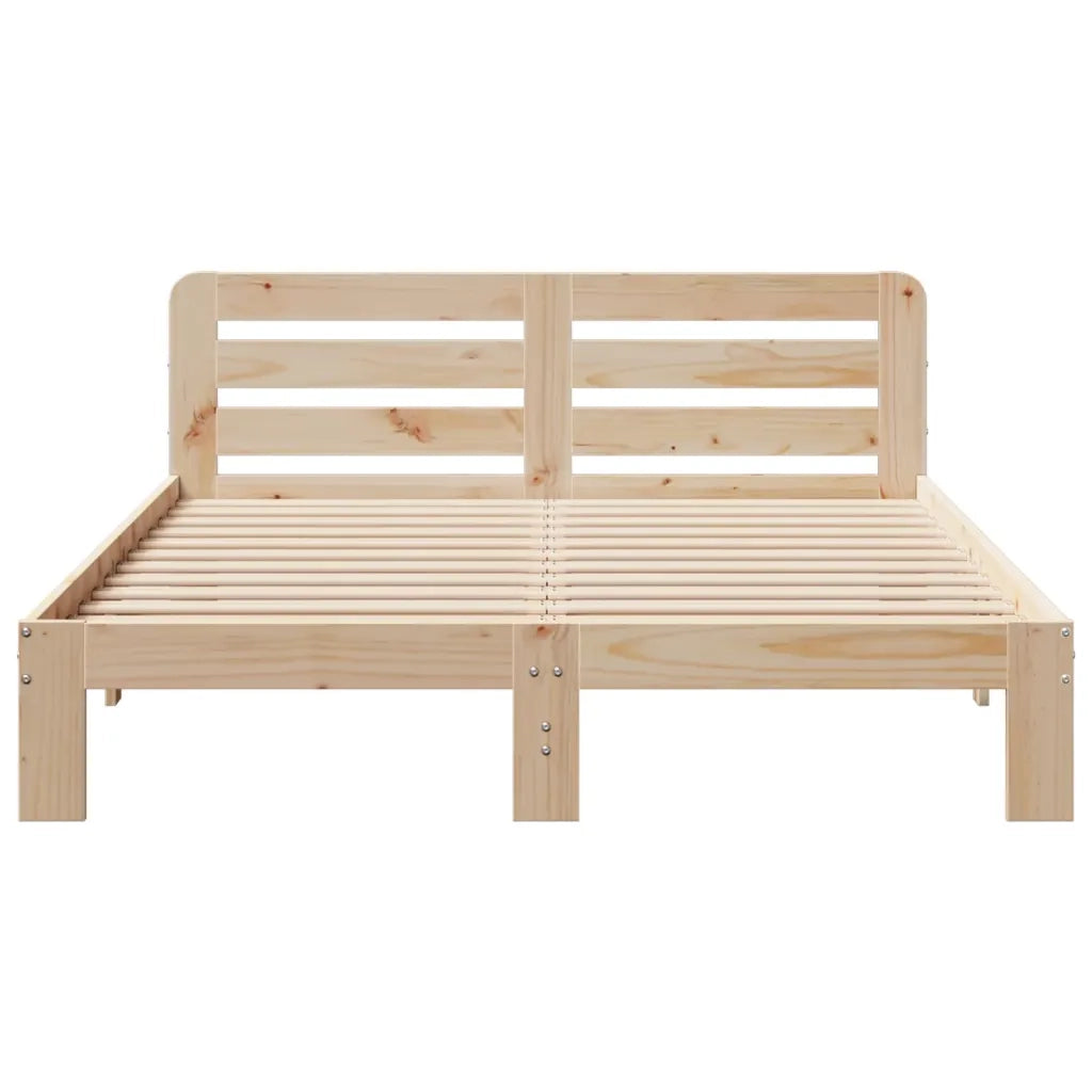 Letto senza Materasso 160x200 cm in Legno Massello di Pino