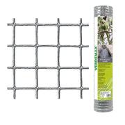 Rete Metallica Zincata a Maglia Quadra 12 x 12 cm Verdemax Formato: 1 x 5 mt