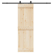 Kit di Binari per Porte Scorrevoli 213 cm Acciaio Nero 4009719