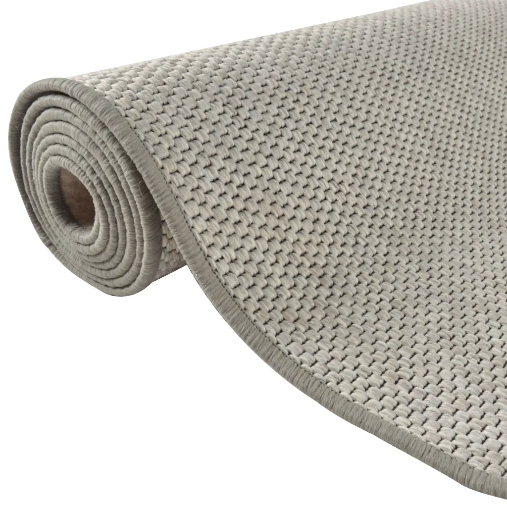 Tappeto Corsia Aspetto Sisal Platina 80x300 cm 355772