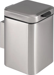 Asciugacapelli per parete, 3 l, contenitore per residui di doccia, montaggio a doppia faccia, circolare (acciaio inossidabile)
