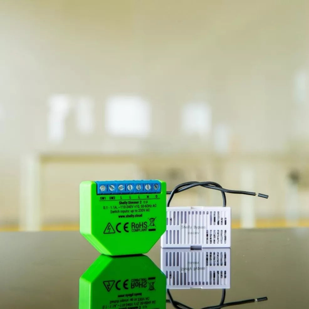 Dispositivo controllo luci alogene. led. wi-fi. Shelly Dimmer 2 - Double pack