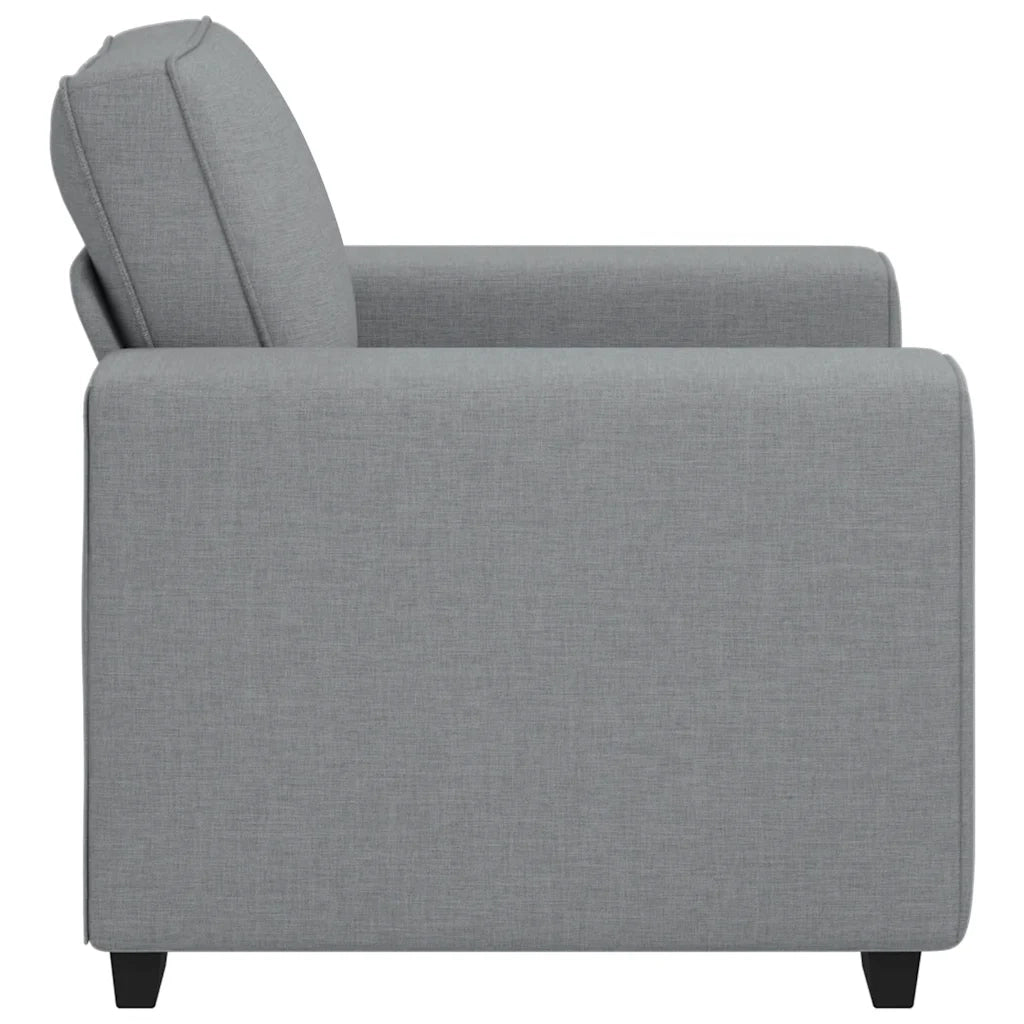 Poltrona-Divano Sedia Grigio Chiaro 100x77x82 cm in Tessuto
