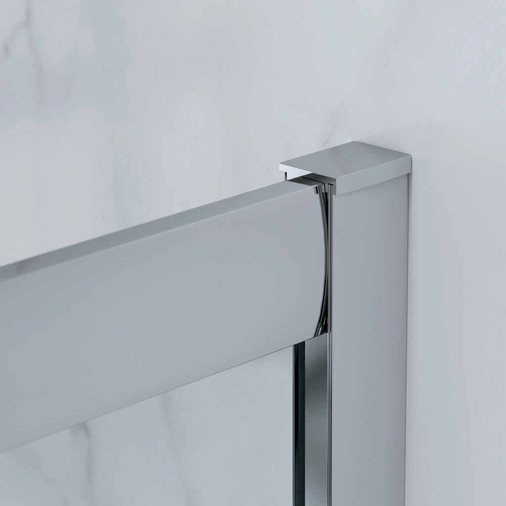 Cabina Doccia 3 Lati 70x70x70 Cm H 185 cm vetro 6 mm Trasparente Scorrevole| Kiro