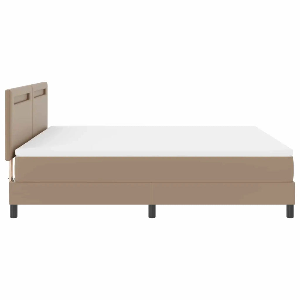 Letto a molle Cappuccino 180 x 200 cm Pelle sintetica 3339063