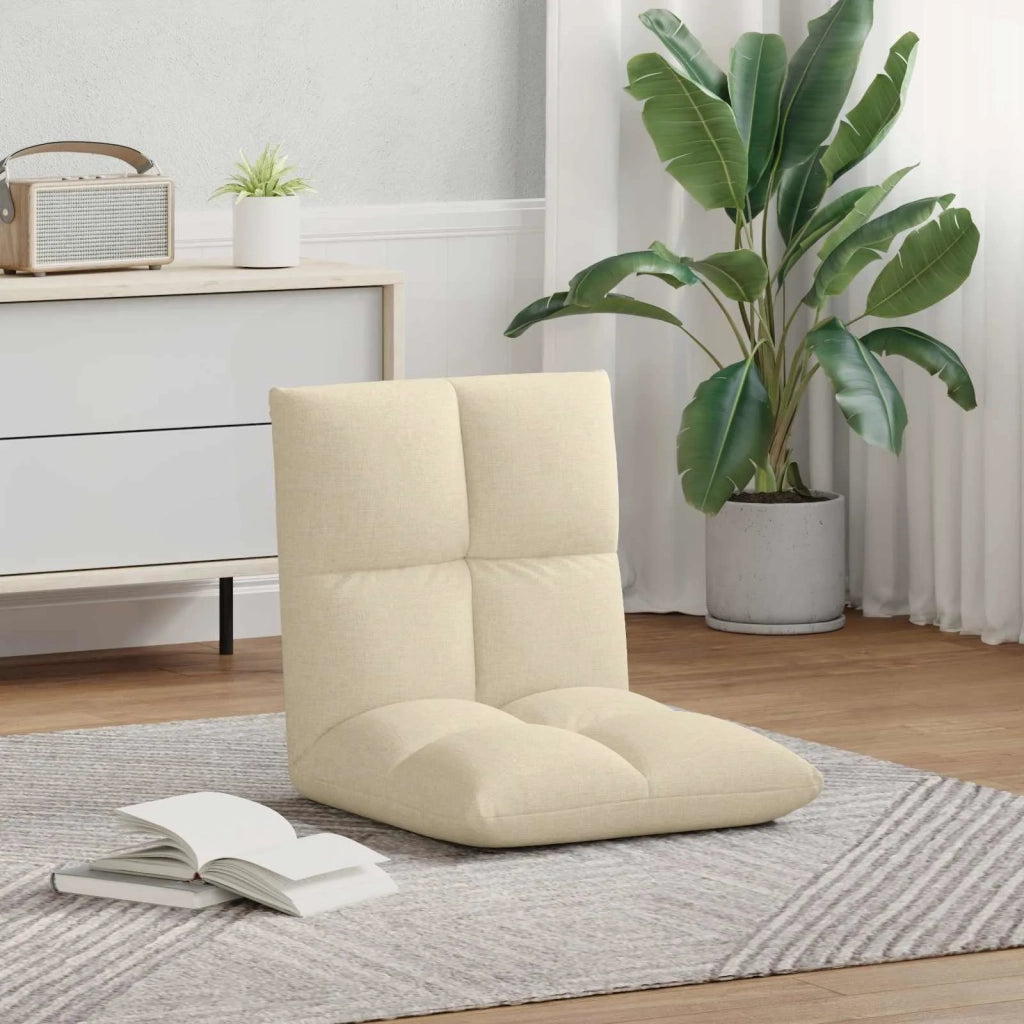 Sedia da Pavimento Crema 50 x 61 x 57 cm Tessuto 42028147