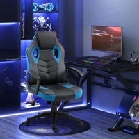 Sedia da Gaming Poltrona da Ufficio Girevole con Rotelle in Similpelle