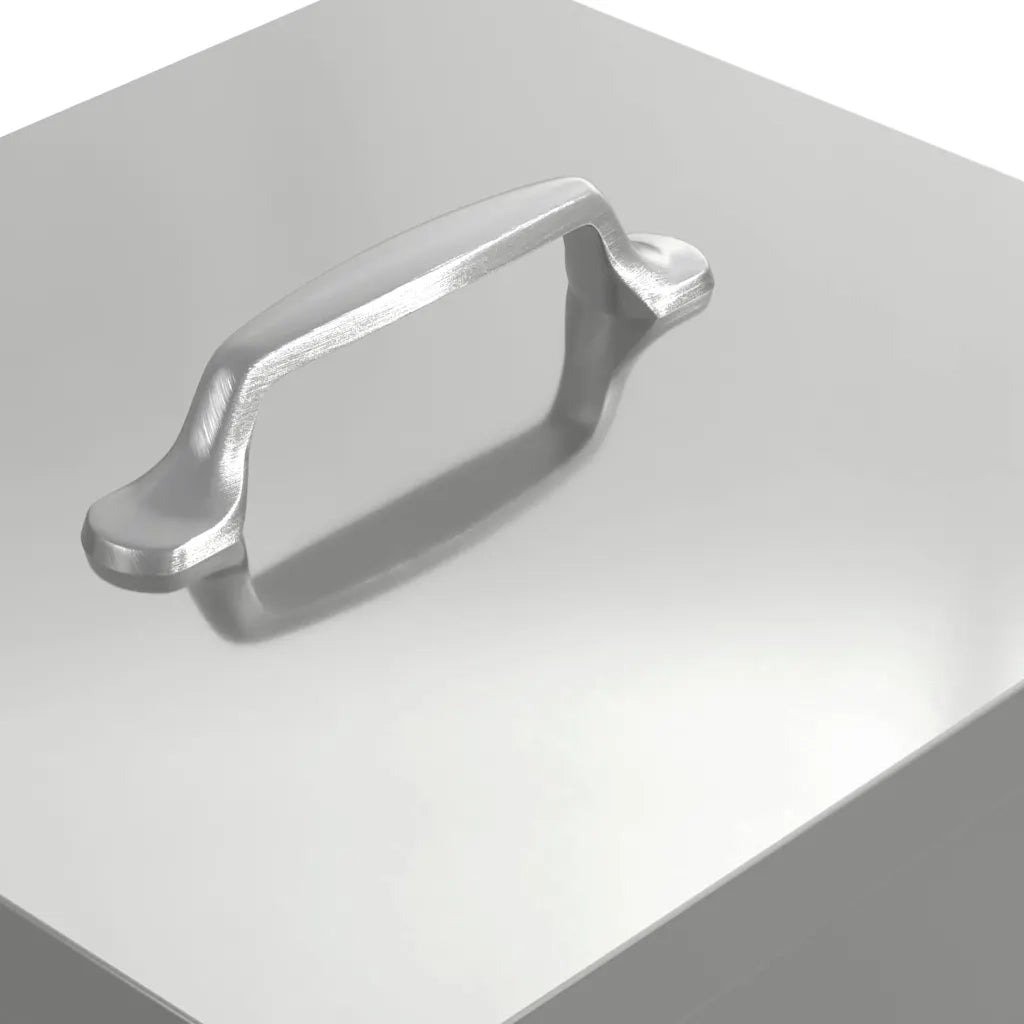 Mangiatore a Pedale per Pollo Argento 25 x 42 x 40 cm CFW4405656