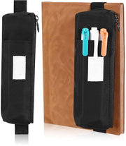 Etui portatile per notebook con chiusura a cerniera - Borsa per matite con cinturino elastico adattabile - Impermeabile - Fatto di poliestere duraturo - Adatto per notebook - Tasca per matite