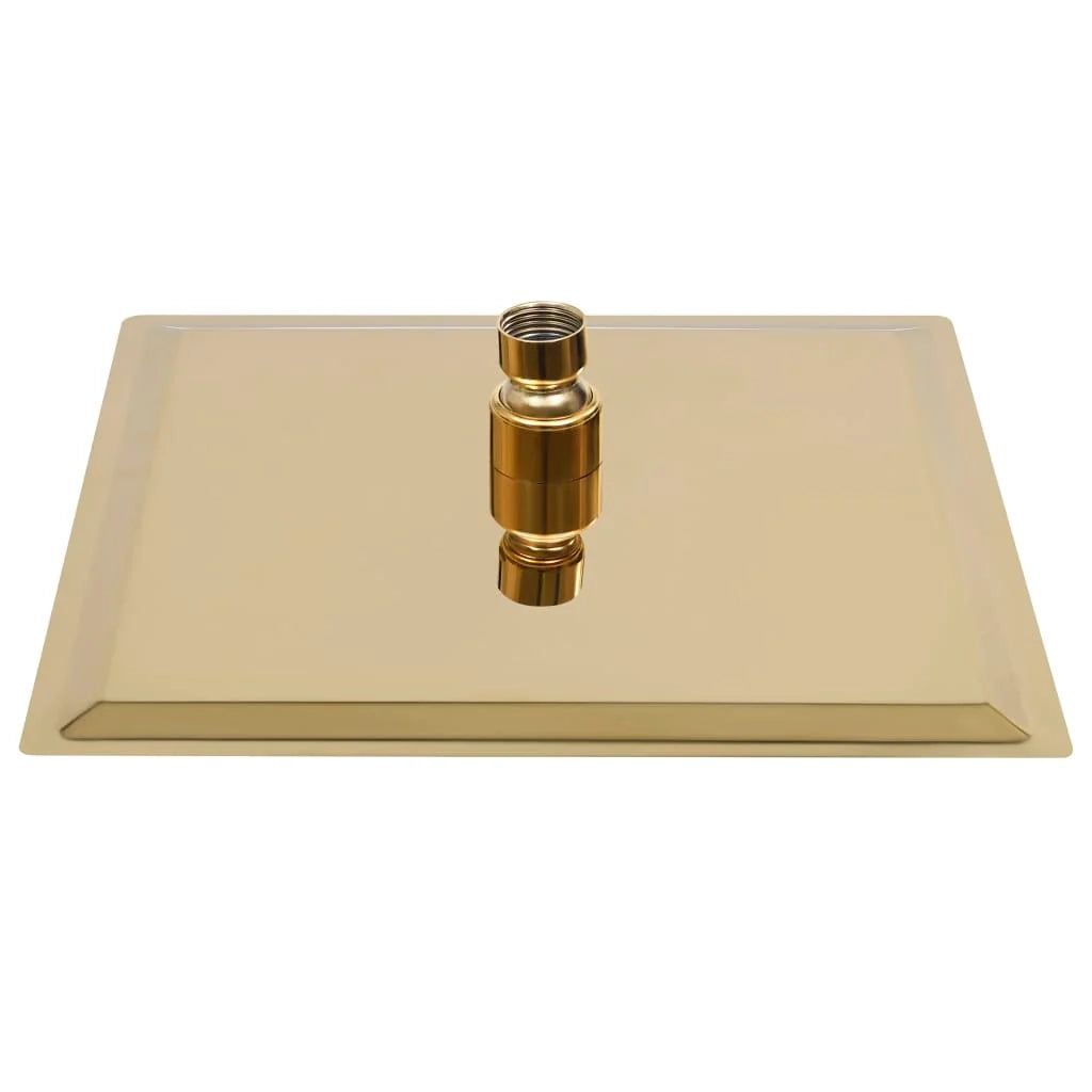 Soffione doccia a pioggia acciaio inox 20x20 cm quadrato oro 02_0002090