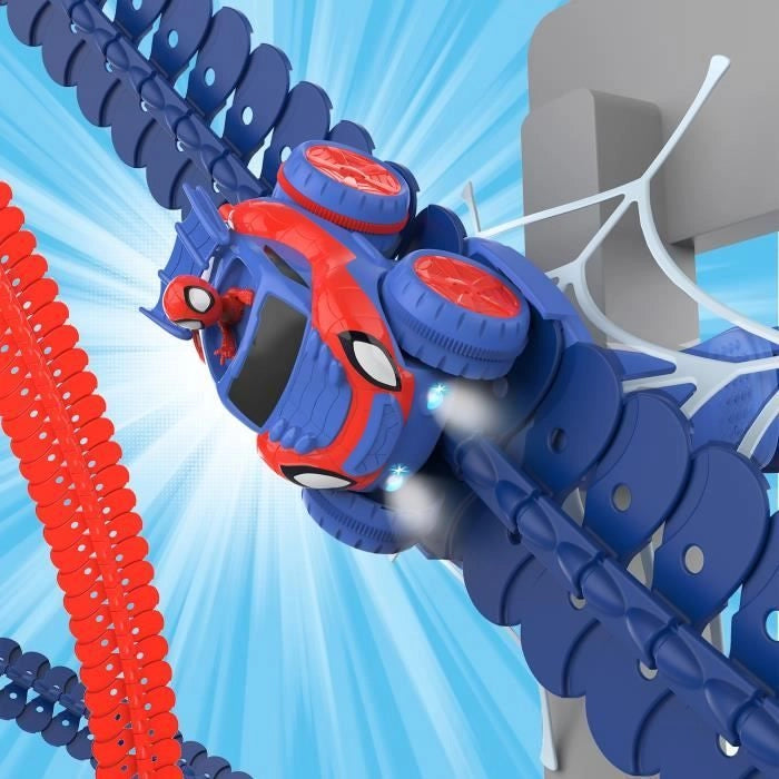 Set scoperta Spidey Flextreme - Batterie incluse - 184 binari flessibili e 1 veicolo