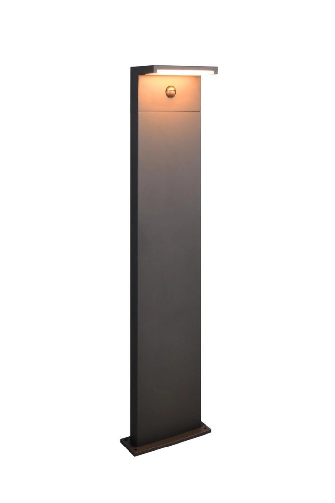 Paletto giardino RAVI LED PIR 13W nero IP54 Trio
