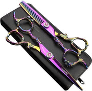 Scaletta per parrucchieri in acciaio 440C giapponese 15 cm - Set di forbici per capelli - Alta qualità scissor per salone