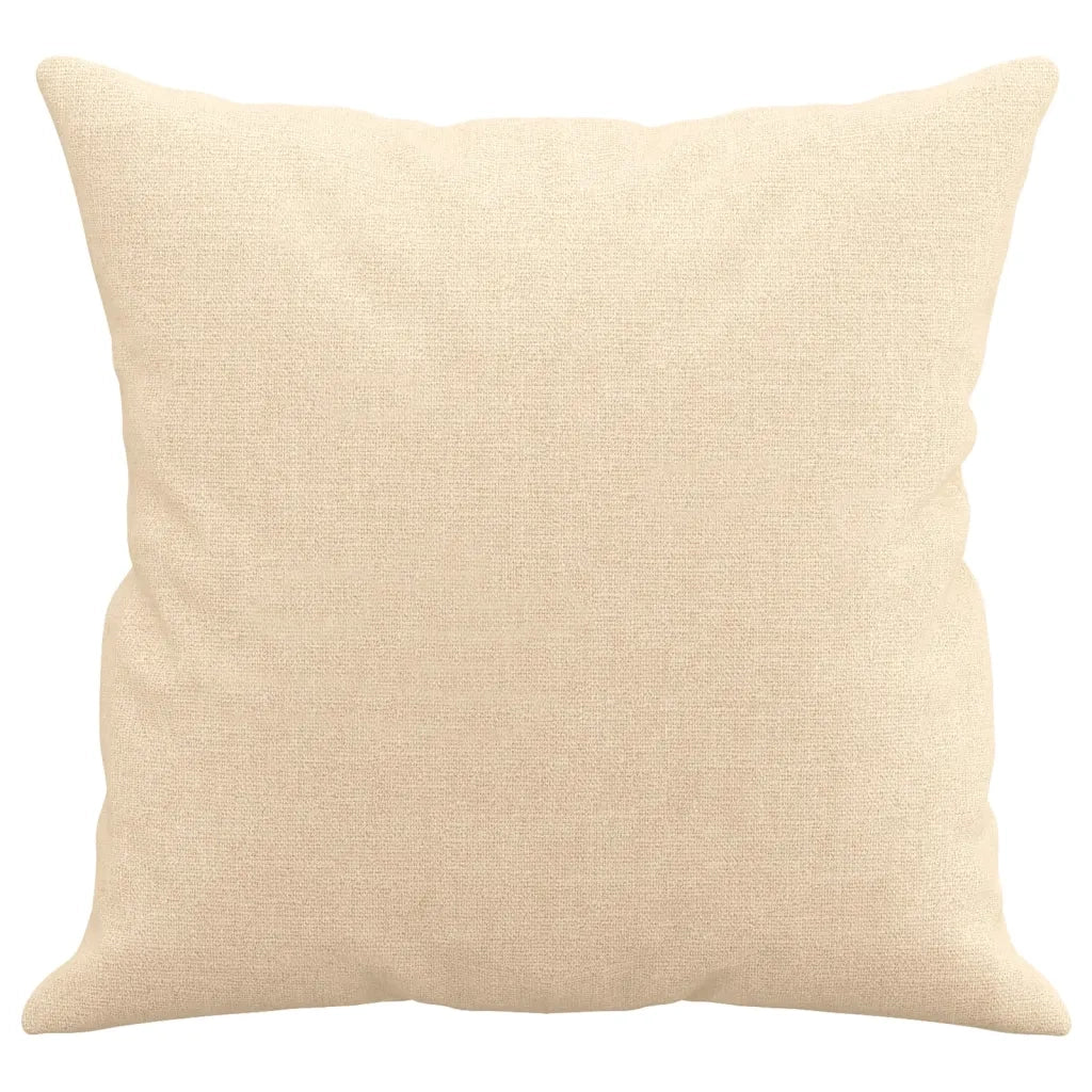 Cuscini Decorativi 2 pz Crema 40x40 cm in Tessuto 349473