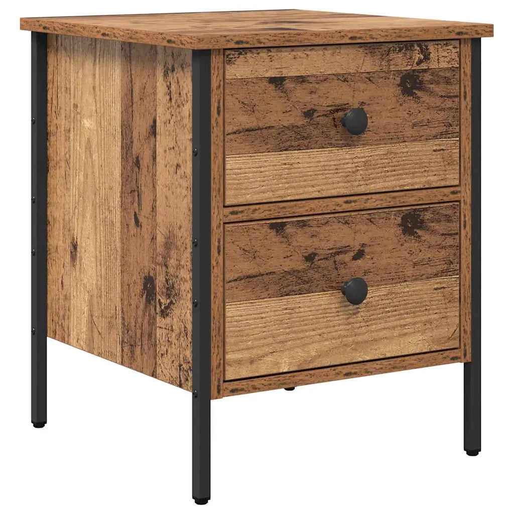 Comodino con cassetto Legno vecchio 40 x 42 x 50 cm 871246