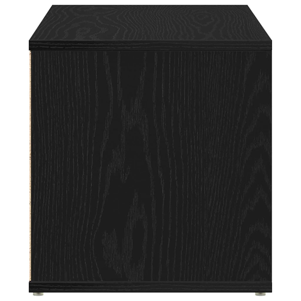 Mobile TV-Credenza per TV-Console TV Rovere Nero 80 x 34 x 36 cm Legno multistrato