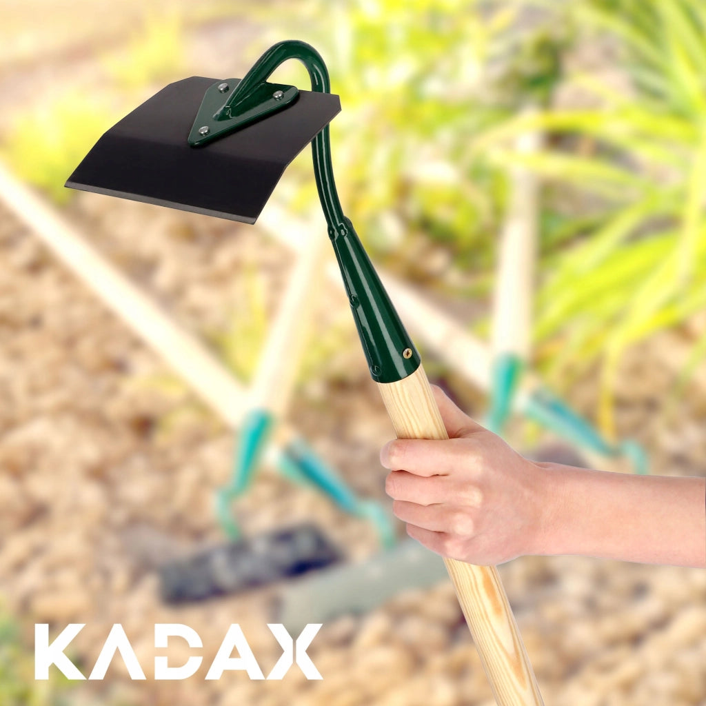 Zappa da giardino KADAX per estirpare le erbacce, lama da 14 cm, lama indurita da 125 cm.