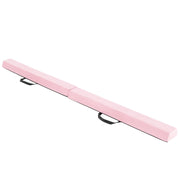 Trave di equilibrio pieghevole 210 x 15 x 7 cm per ginnastica portatile antiscivolo finitura morbida in schiuma EVA rosa 20_0013291