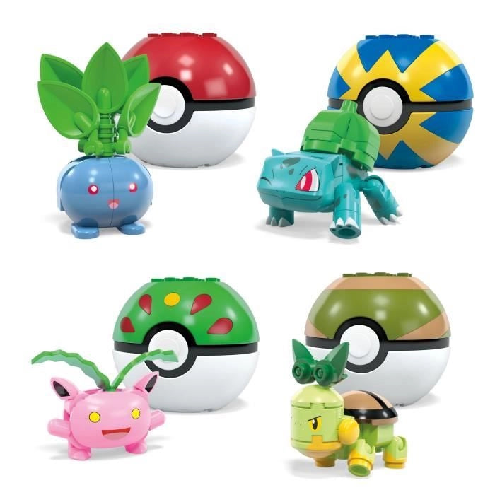 MEGA Pokémon - Allenatore di Pokémon Pianta - Set da costruzione HWR77