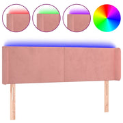 Testiera | Testata a LED Rosa 147x16x78/88 cm in Velluto