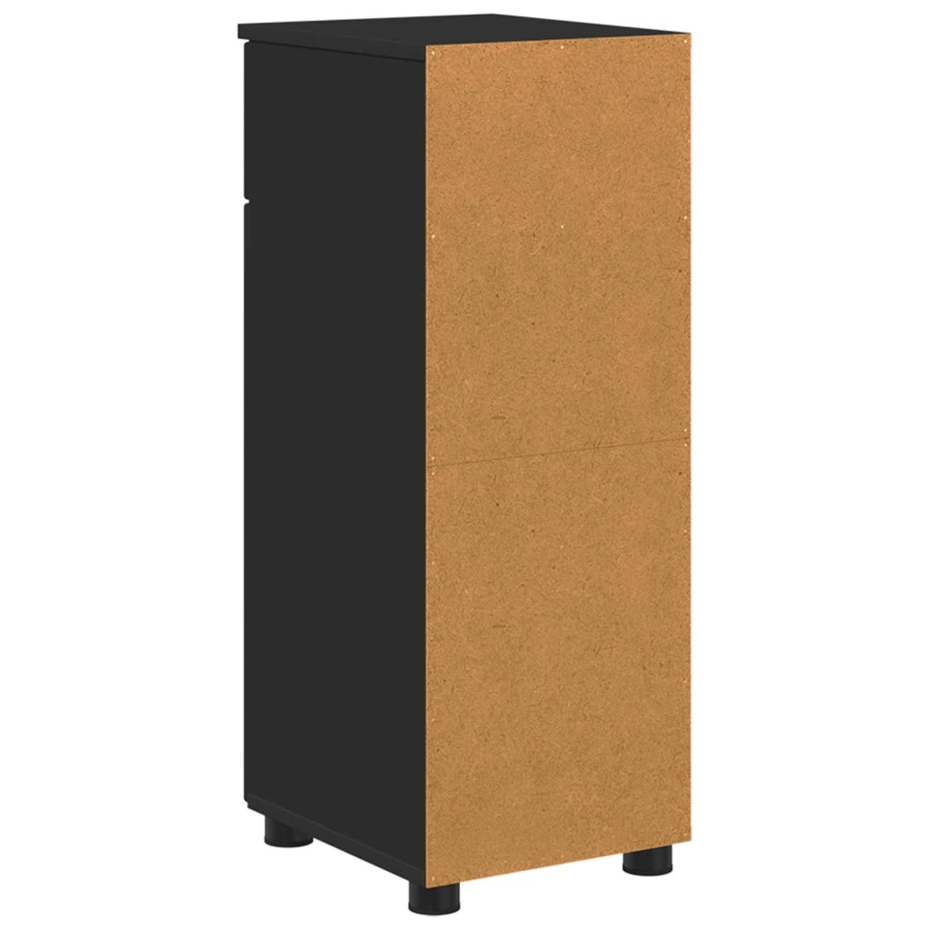 Mobile da Bagno con cassetto con porta Nero 30 x 35 x 80 cm 883325