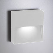 Bottom Lampada da Parete LED 4.5W 3000K IP54 in Alluminio Verniciato Bianco Opaco - Design Compatto e Moderno per Illuminazione Outdoor e Indoor