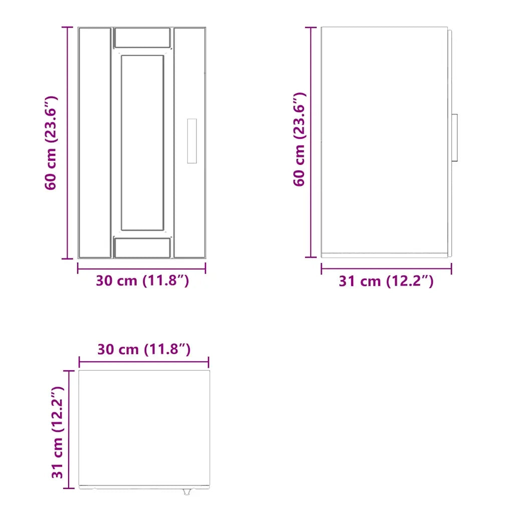 Pensile da Cucina Porto Bianco in Legno Multistrato