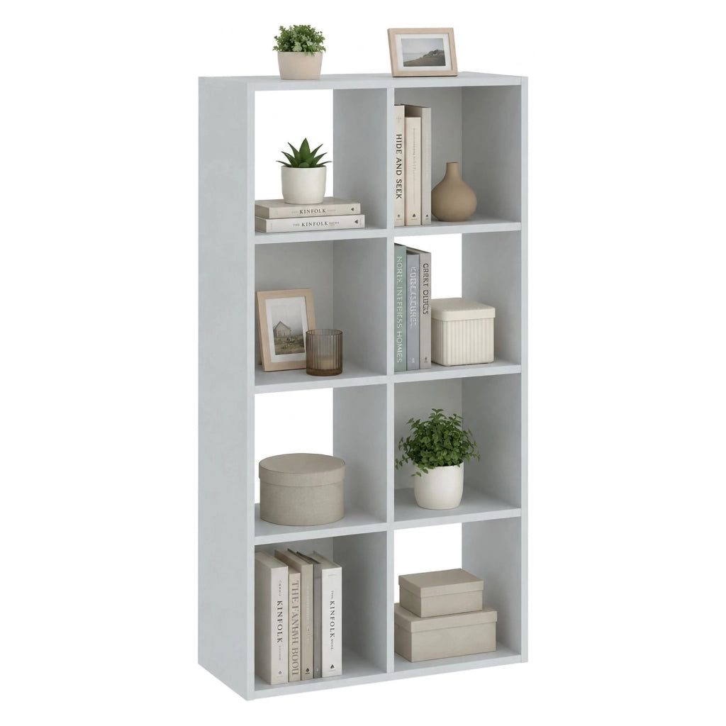 Biblioteca Lifatila, Libreria 6 Ripiani, 61x30x121h cm Bianco