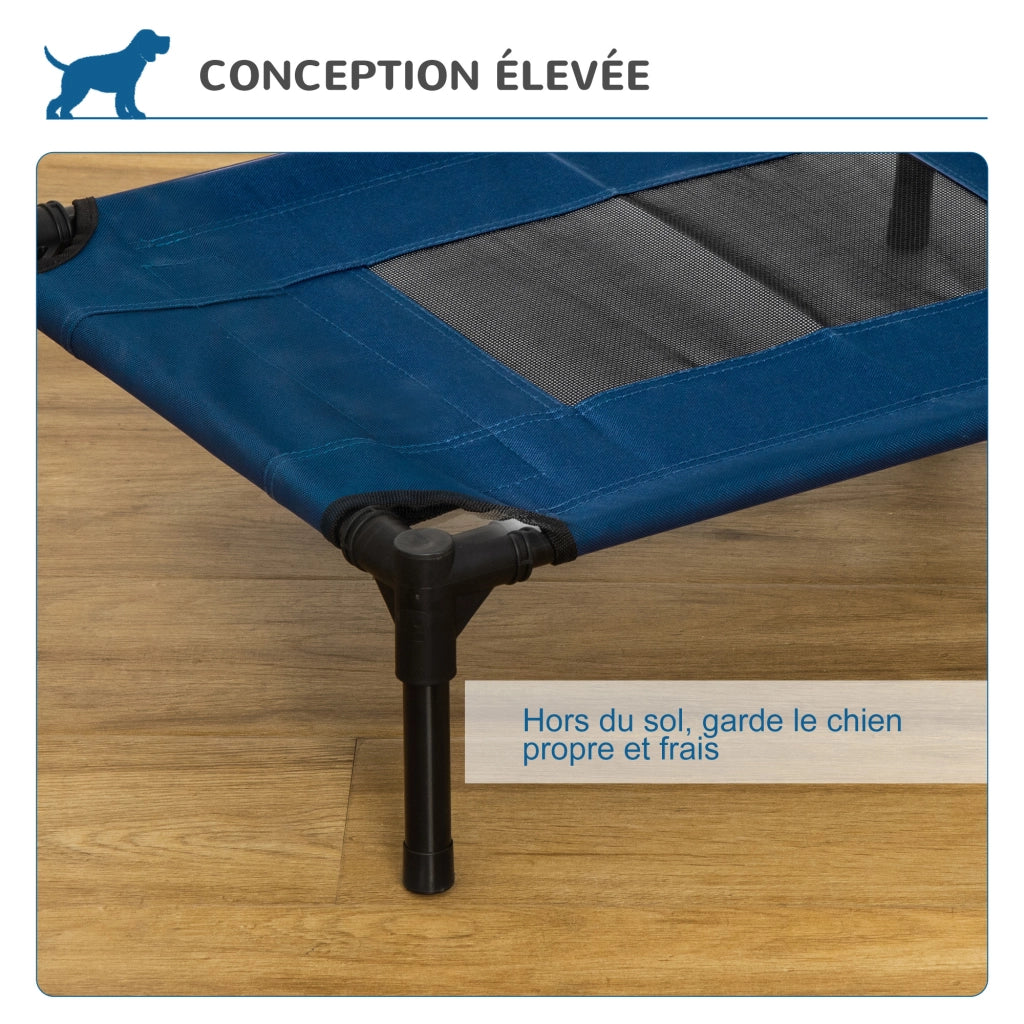 Letto per cani e gatti ¨C zephmum ¨C tessuto Oxford 61x46x18 cm blu nero