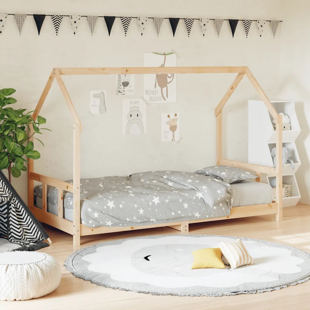 Giroletto per Bambini | Letto Infantile | Lettino 90x200 cm in Legno Massello di Pino