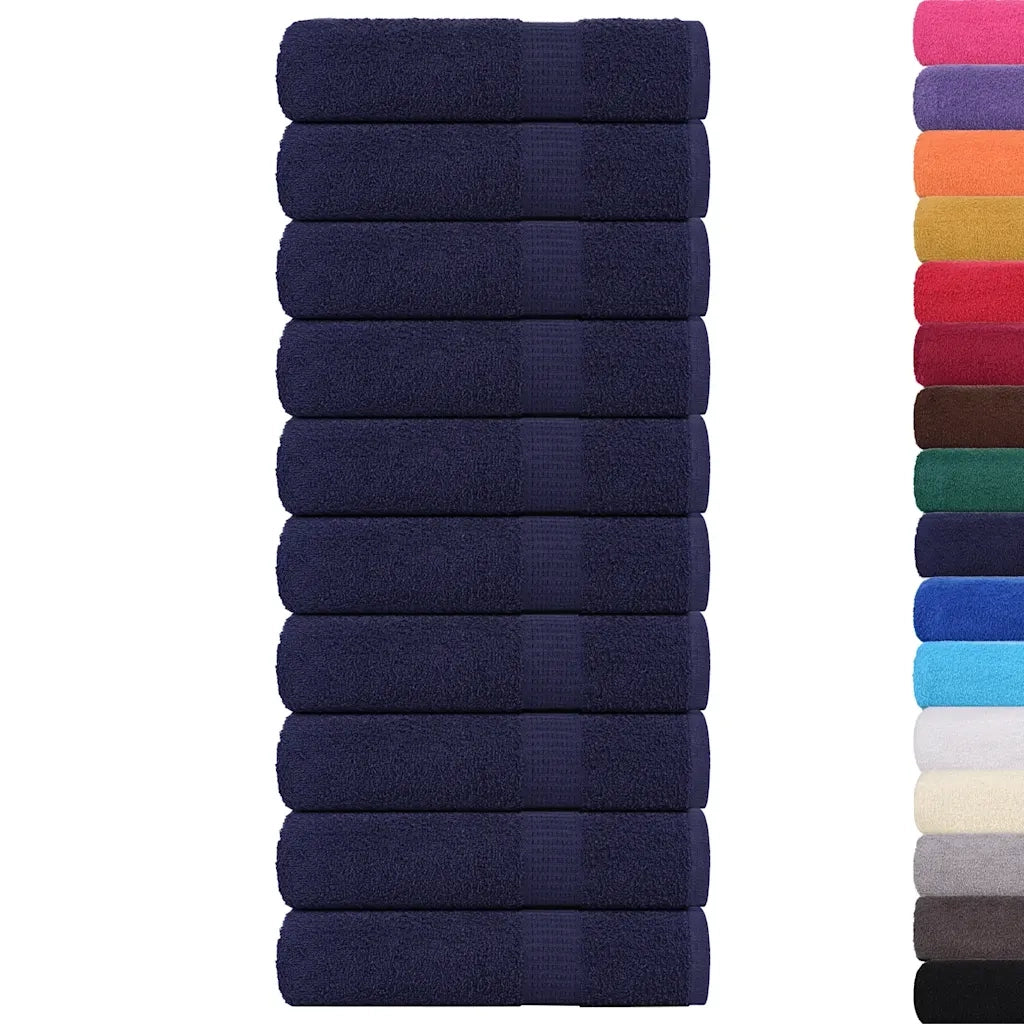 Asciugamani da bagno FROGN 10 pz Blu navy 100x150 cm 360 g/m² 136790