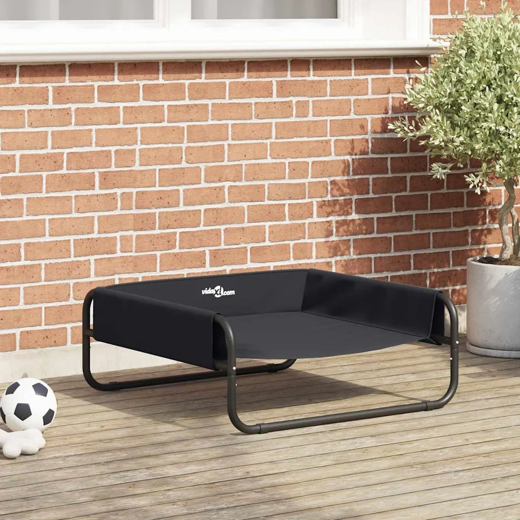Letto per Cani Nero 75 x 75 x 30 cm Acciaio CFW1088751