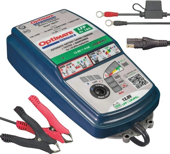 Caricatore a Batterie Litio 4s 10A 12.8V - Lader Sottile e Efficiente per Veicoli da Corsa e Veicoli da Competizione