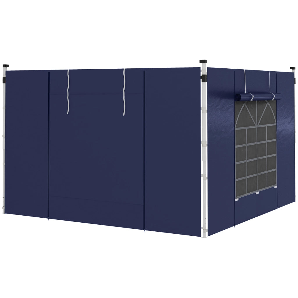 Tende da giardino 2 pezzi per gazebo 3x6m o 3x3m ¨C zephmum ¨C Blu