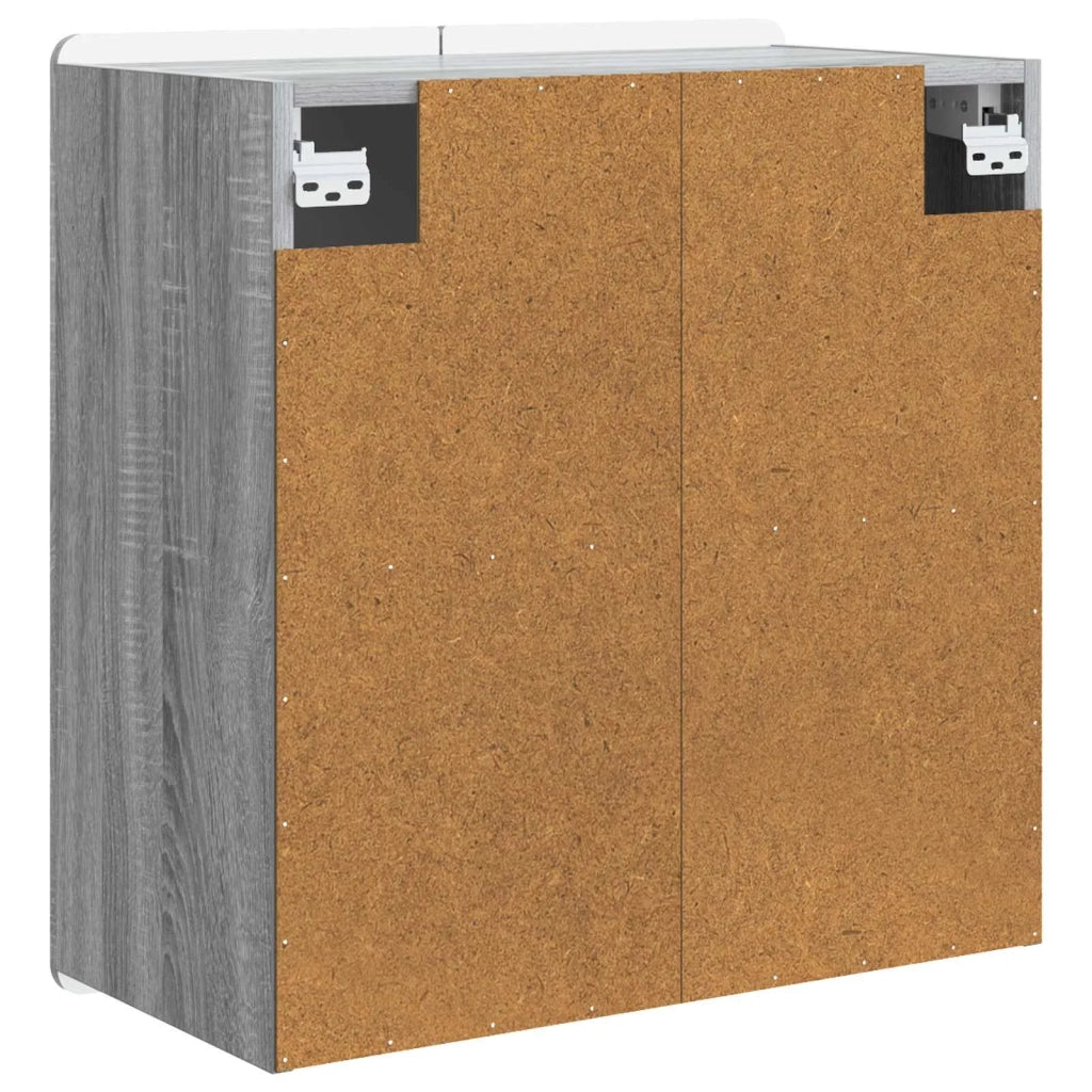 Mobiletto a muro Sonoma grigio 59 x 31 x 64 cm 898241