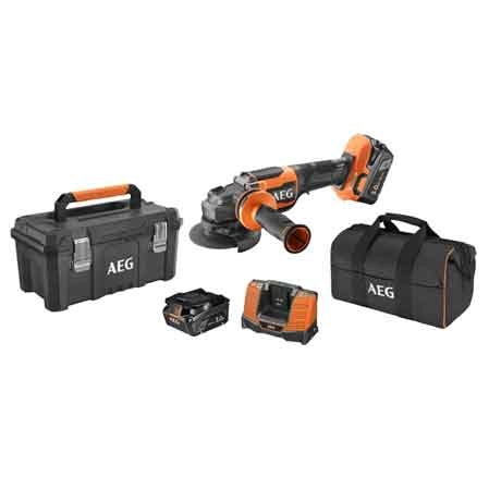 SMERIGLIATRICE ANGOLARE A BATTERIA BRUSHLESS 'BEWS 18-115BLPX2' 18V 5.0Ah - AEG POWERTOOLS