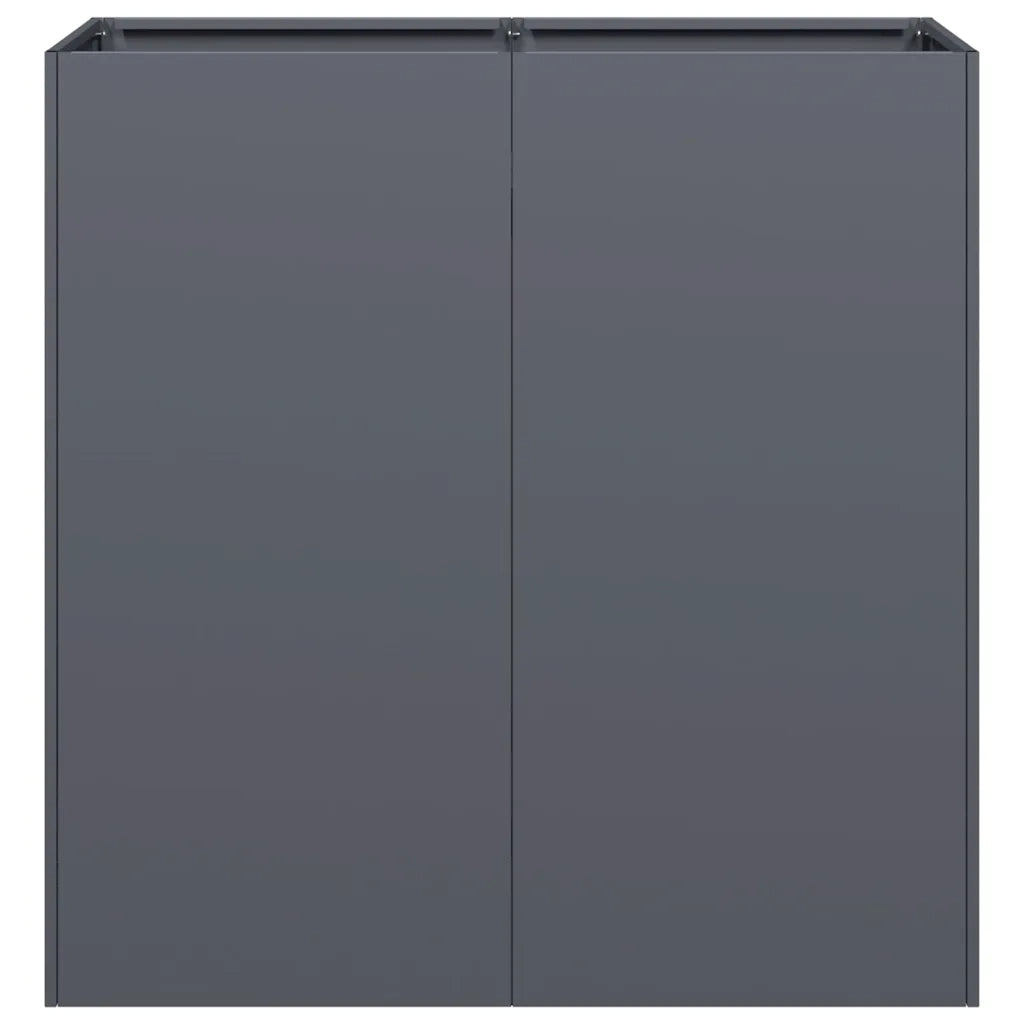 Fioriera Antracite 80x40x80 cm in Acciaio Laminato a Freddo 860712