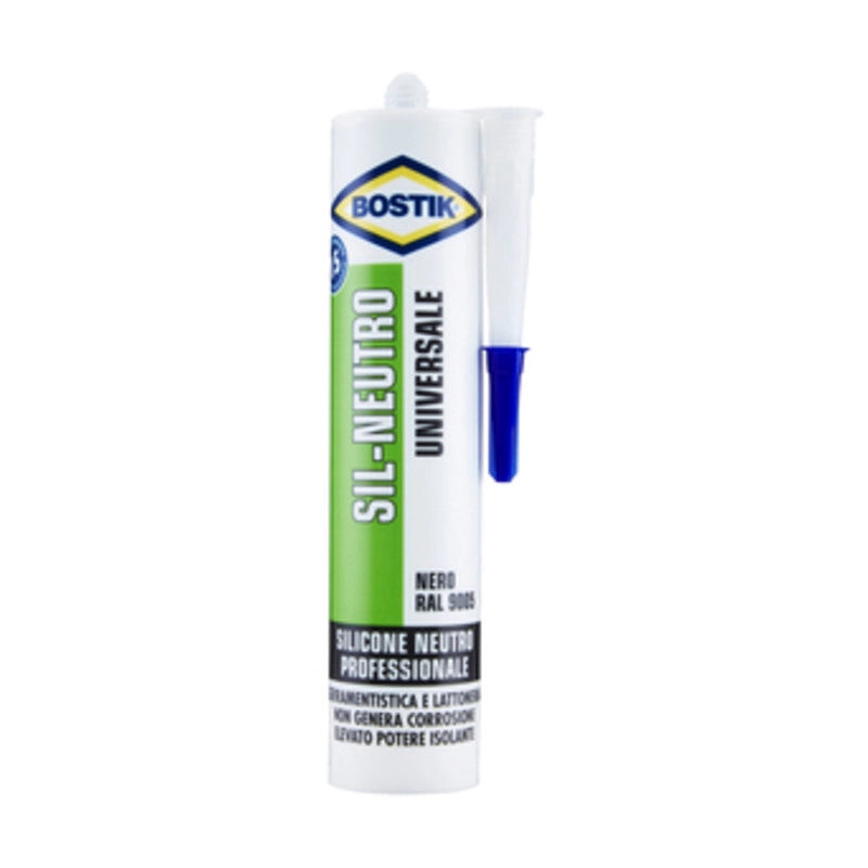BOSTIK SIL-NEUTRO UNIVERSALE 300 ML NERO- 12,0 pz
