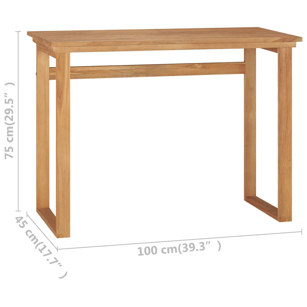 Scrivania 100x45x75 cm in Legno Massello di Teak 325281