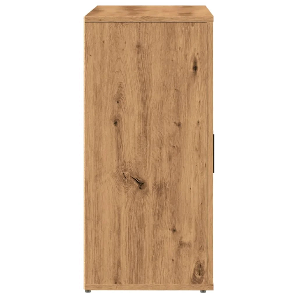 Credenza cassettiera cassettiera mobile contenitore organizer cucina soggiorno realizzato artigianalmente 80 x 33 x 70 cm derivati ​​del legno marrone 02_0030822