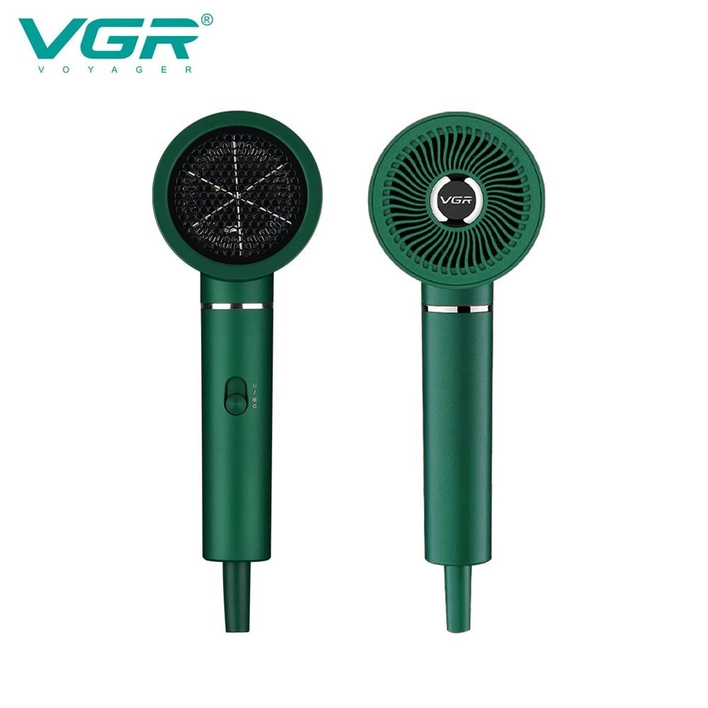 Trade Shop - Vgr V-431 Asciugacapelli Professionale 1600-1800w Parrucchiere Shop Hair Dryer - Verde