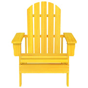 Sedia Giardino Adirondack in Legno Massello di Abete Gialla 315874
