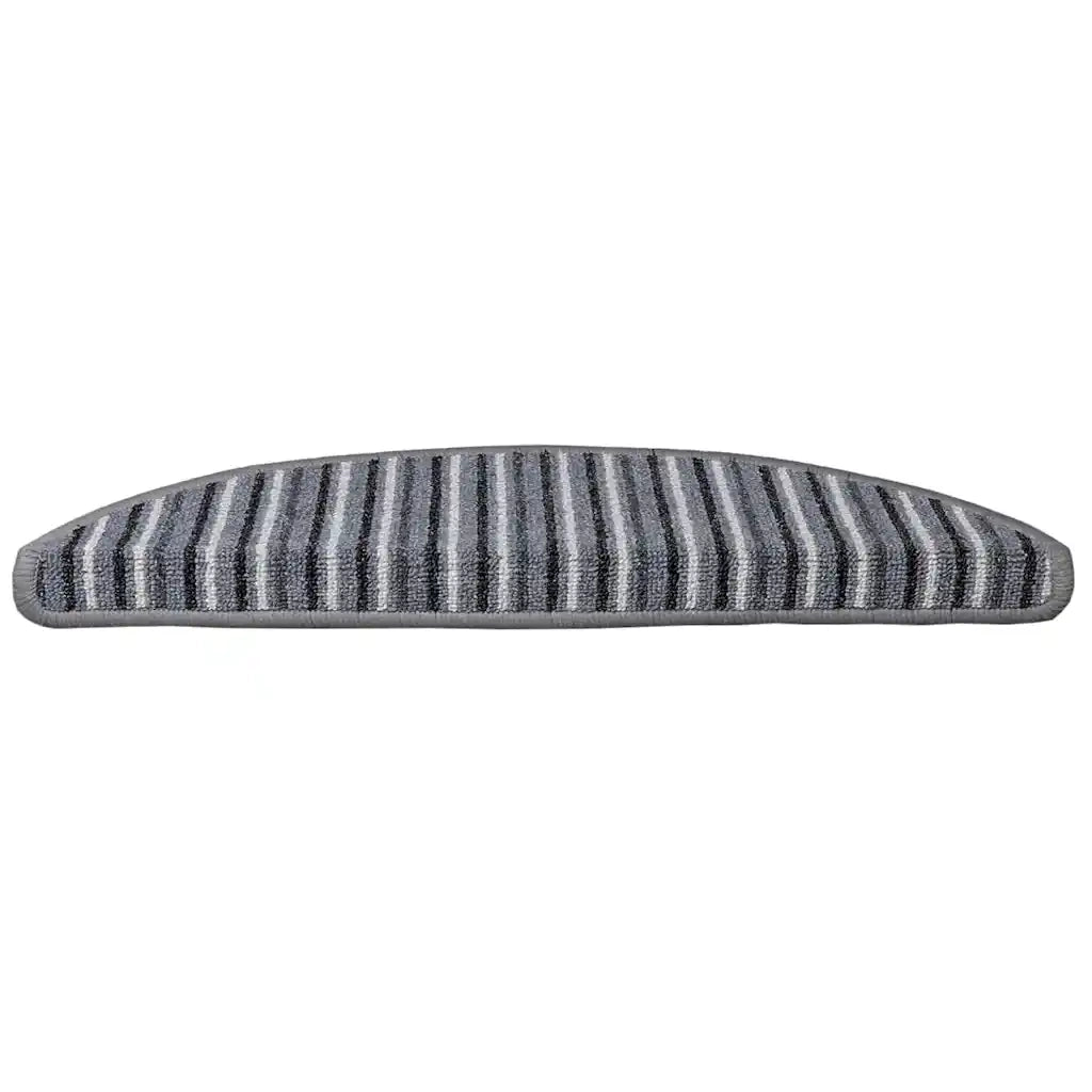 Tappetini per scale autoadesivi 15 pcs Grigio 56 x 17 x 3 cm
