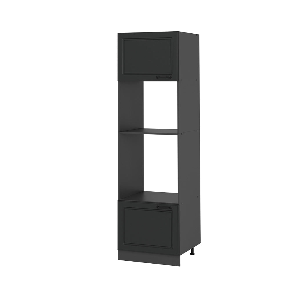 Mobile cucina microonde R-Line Antracite rustico/Antracite 60 cm Vicco