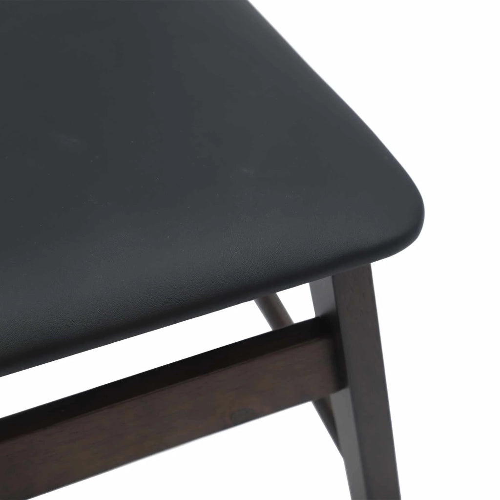 Sedia da pranzo 2 pcs Marrone chiaro e nero