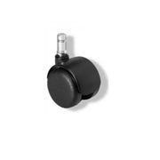 Set 5 ruote nere nylon 50 mm orientabili 360°ruote basi poltrone sedie ufficio